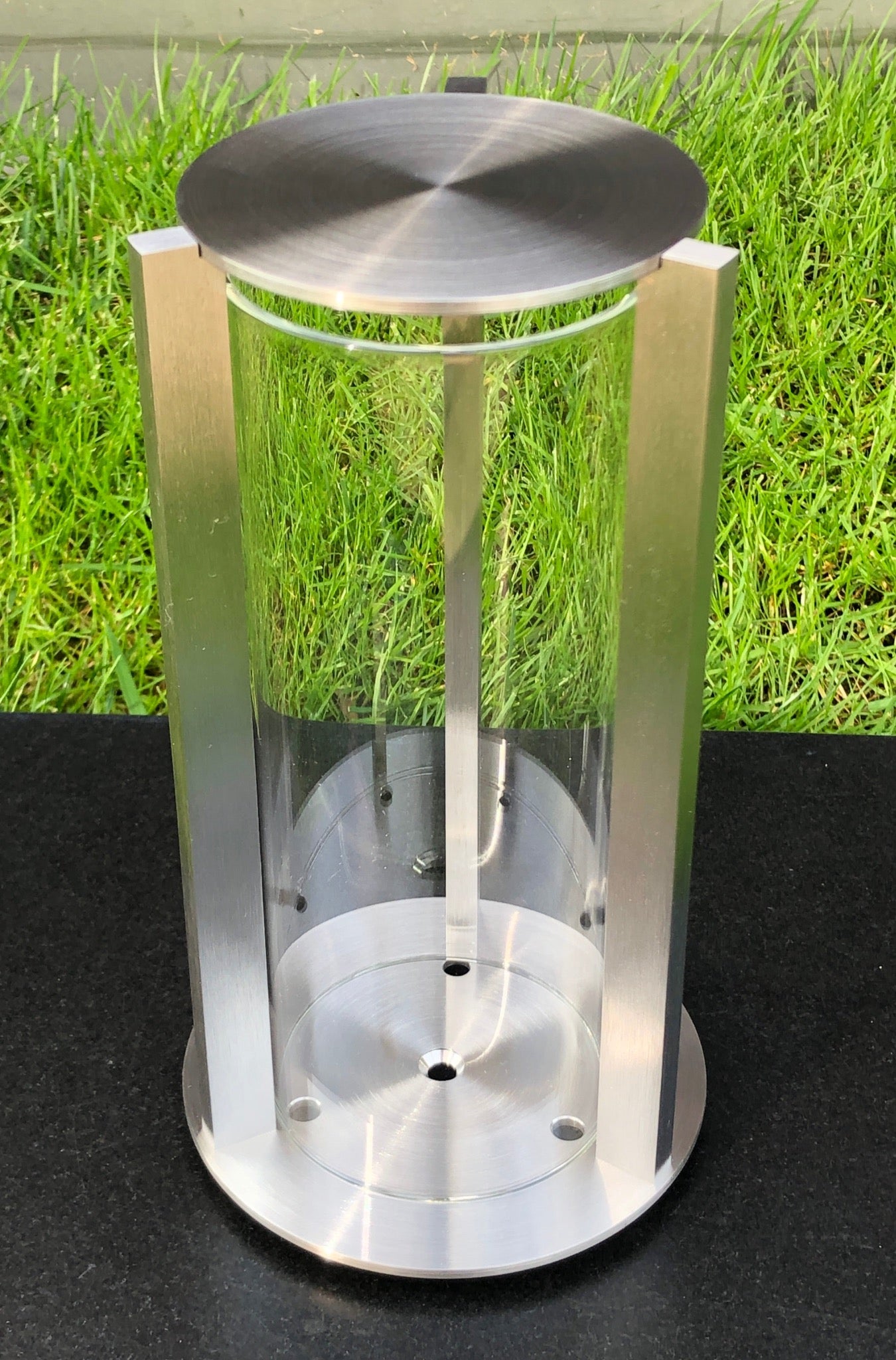 Grablaterne aus Edelstahl RE8M 12x12x18-22cm