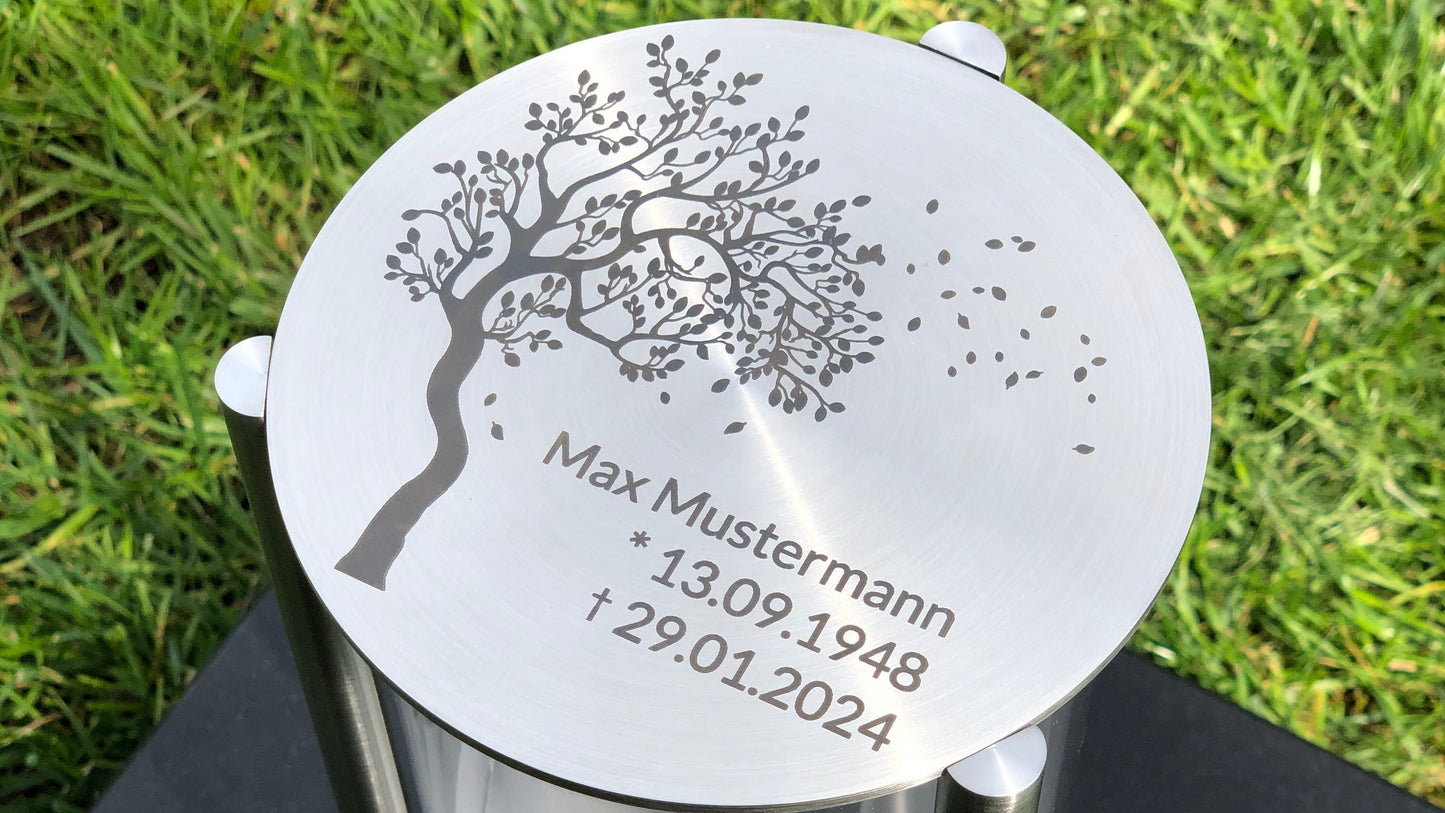 Grablaterne aus Edelstahl RIK10L