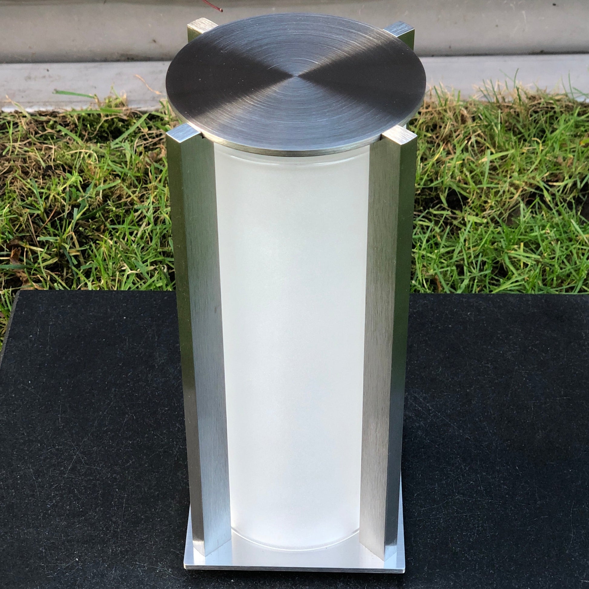 Grablaterne Edelstahl Modern Grableuchte Grablampe