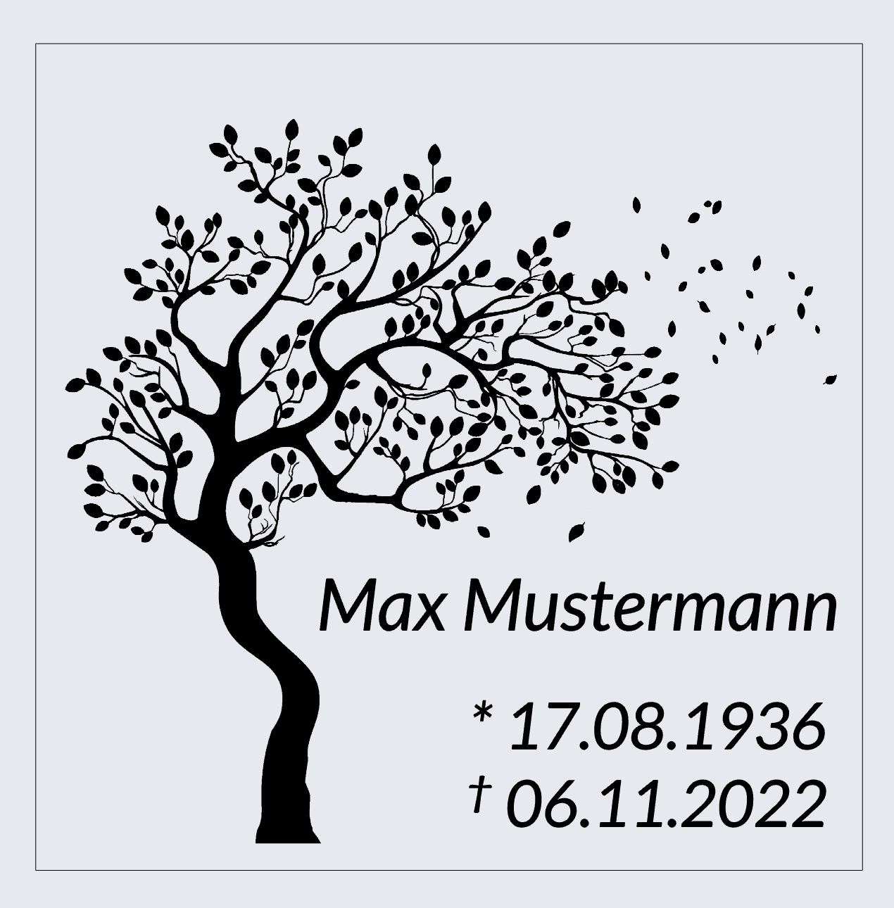 Grabkissen Grabplatte Edelstahl